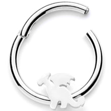 16G 3/8 Fantasy Dragon Hinged Segment Ring