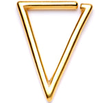 16G 5/16 Gold Tone Triangle Closure Ring