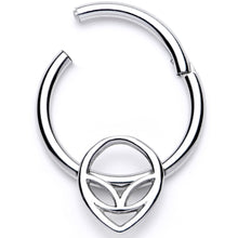16G 3/8 Happy Smiling Alien Hinged Segment Ring