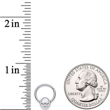16G 3/8 Happy Smiling Alien Hinged Segment Ring