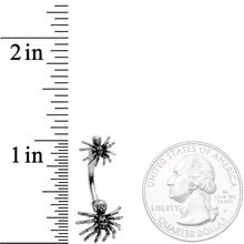 Creepy Crawly Spider Critters Double Mount Belly Ring