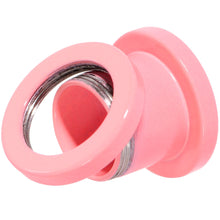 Sweet Pastel Pink Screw Fit Tunnel Plug Set 16G to 19mm