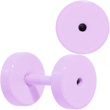 Sweet Pastel Purple Screw Fit Tunnel Plug Set 16G to 19mm