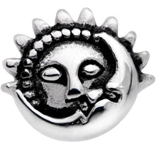 Celestial Romance Sun and Moon Barbell Tongue Ring