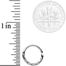 16G 3/8 A Simple Twist Septum Closure Ring