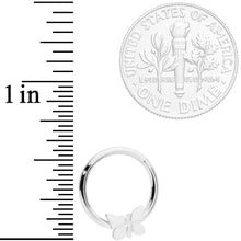 16G 3/8 Spring Butterfly Hinged Segment Ring