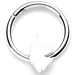 16G 3/8 Mythical Unicorn Hinged Segment Ring