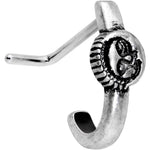20G 3/16 Celestial Romance Faux Hoop L Shaped Nose Ring