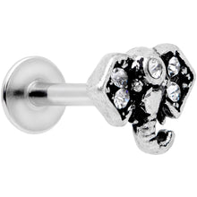 16G 5/16 Clear Gem Regal Elephant Labret Monroe Tragus