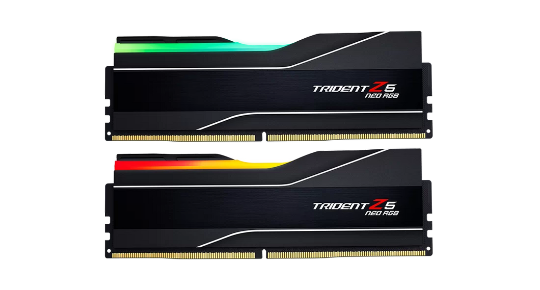 G.Skill Trident Z5 Neo RGB 64GB (2x32GB) DDR5-6000 CL30 AMD EXPO Desktop Memory Kit F5-6000J3040G32GX2-TZ5NR