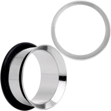 Stainless Steel Single Flare Tunnel Plug Set Available in Sizes  8G to 1
