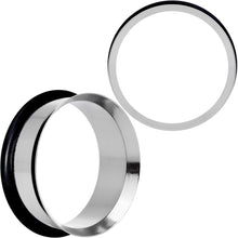 Stainless Steel Single Flare Tunnel Plug Set Available in Sizes  8G to 1