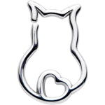 16G 5/16 Luv Kitty Cat Closure Ring