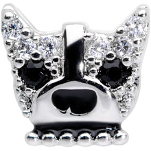 16G 5/16 Clear CZ Gem Bulldog Labret Monroe Tragus
