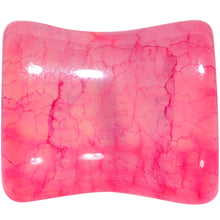Red Agate Stone Saddle Plug Set Available in Sizes 0G to 25mm