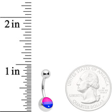 Pink Purple Blue Bisexual Pride Flag Belly Ring