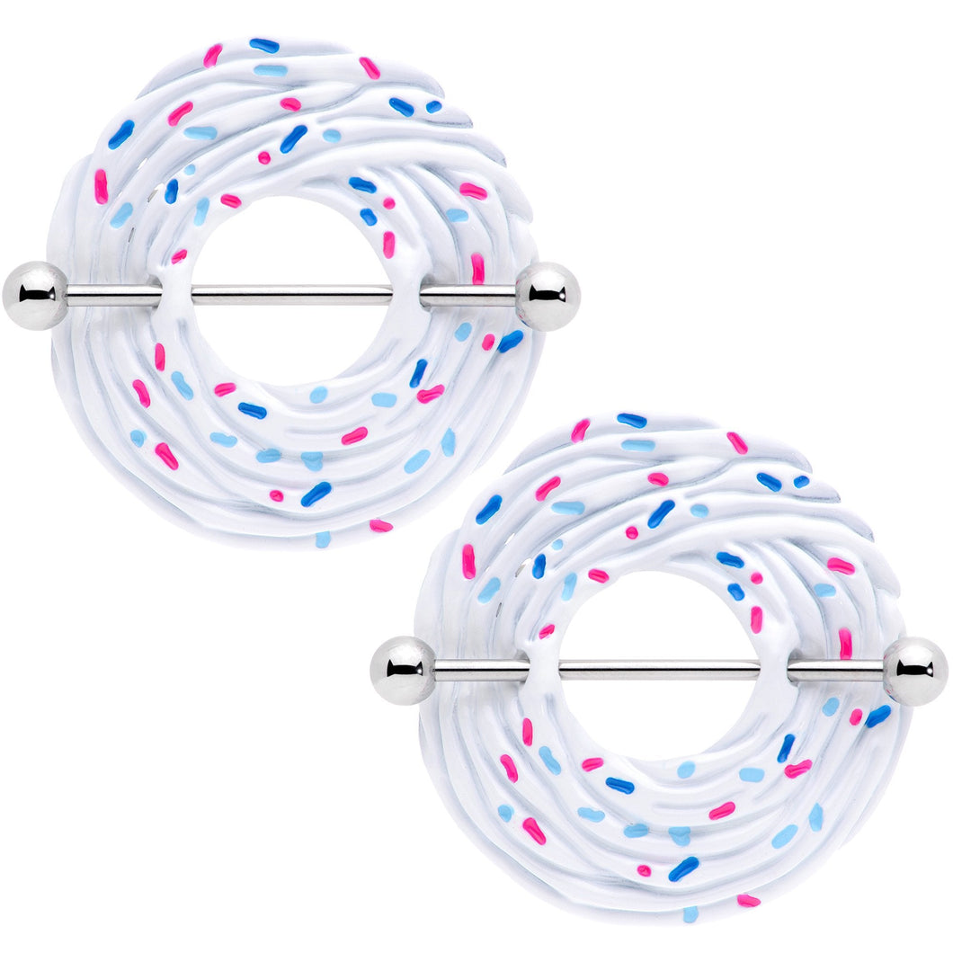 14G 33mm Vanilla Cupcake Nipple Shield Set
