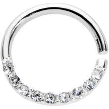 16G 5/16 Clear Gem Simple Elegance Seamless Circular Ring