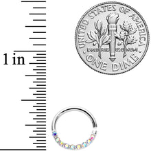 16G 5/16 Aurora Gem Simple Elegance Seamless Circular Ring