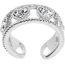 Clear Gem Ring of Hearts Non Pierced Ear Cuff