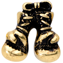 16G 1/4 Gold Tone Boxing Gloves Cartilage Tragus Earring