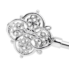 14G Ornate Filigree Key Industrial Barbell 38mm