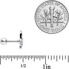 16G 1/4 Red Blue Patriotic Eagle Cartilage Tragus Earring