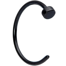 22G 5/16 Black PVD Stainless Steel Disc Nose Hoop