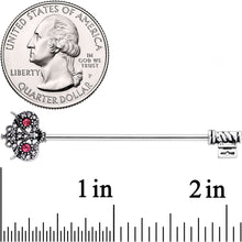 14G Pink Clear Gem Royal Owl Key Industrial Barbell 38mm
