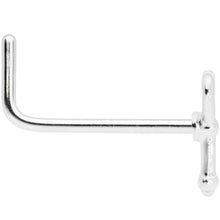 22G 5/16 Key to Your Heart L Shaped Nose Ring