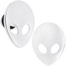 Steel Space Alien Single Flare Plug Set 14G to 2G