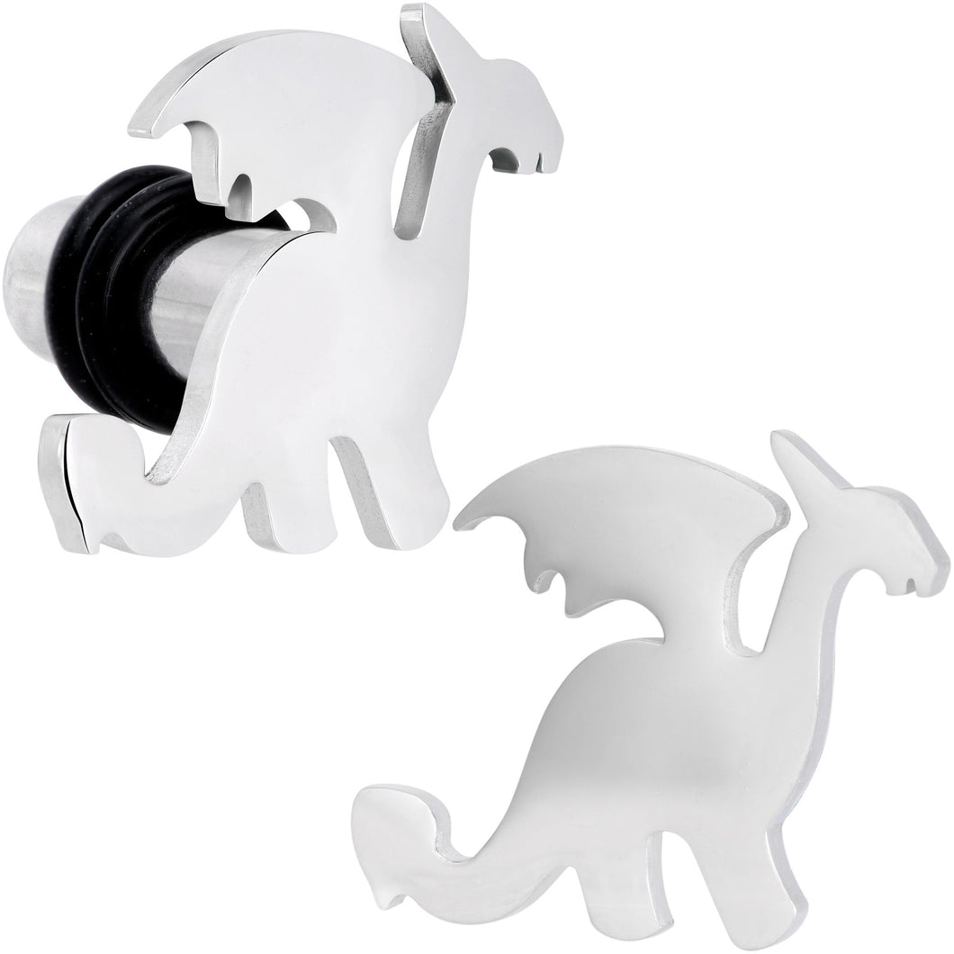 Steel Fantasy Dragon Single Flare Plug Set 14G to 2G
