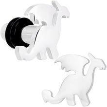 Steel Fantasy Dragon Single Flare Plug Set 14G to 2G