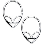 14G 9/16  UFO Alien Nipple Ring Set