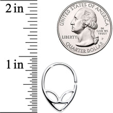 14G 9/16  UFO Alien Nipple Ring Set