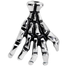 16G 1/4 Spooky Skeleton Hand Halloween Labret Monroe Tragus