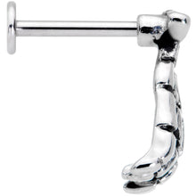 16G 5/16 Spooky Skeleton Hand Halloween Labret Monroe Tragus