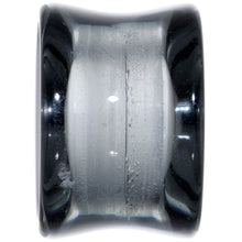 Translucent Black Glass Tunnel Plug Set 2G to 1 Inch