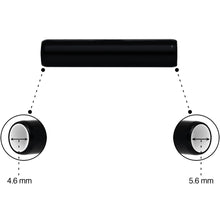 5mm to 6mm Black Aluminum Body Piercing Ball Removal Tool