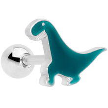 16G 1/4 Darling Green Dinosaur Cartilage Tragus Earring