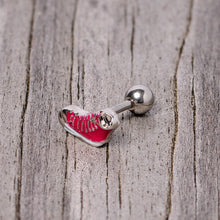 16G 1/4 Pink High Top Sneaker Cartilage Tragus Earring