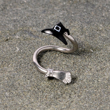 Hat and Broom Im a Witch Kit Halloween Spiral Twister Belly Ring