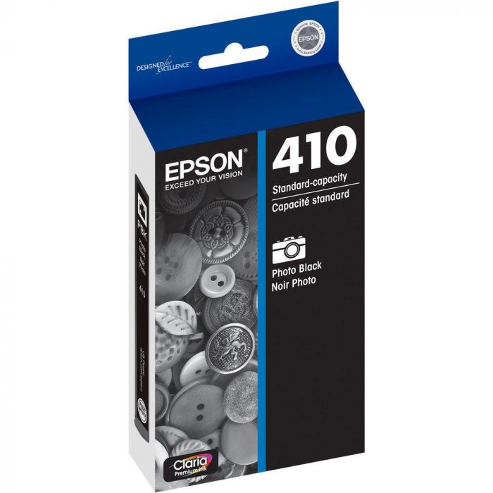 New, Pre-Owned - Epson 410 Claria Premium Standard Photo Black Ink Cartridge, T410120-S