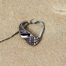 16G 3/8 Skull Halloween Right Heart Closure Ring