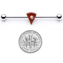 14G Pumpkin Pie Thanksgiving Industrial Barbell 38mm