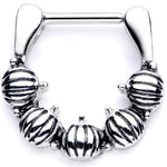 16G 5/16 Pumpkin Patch Halloween Septum Clicker