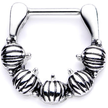 16G 5/16 Pumpkin Patch Halloween Septum Clicker