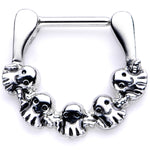 16G 5/16 Gathering of Ghosts Halloween Septum Clicker