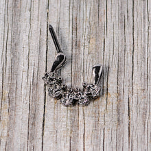 16G 5/16 Black Scary Skeletons Halloween Septum Clicker