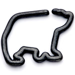 16G 5/16 Black Polar Bear Closure Ring